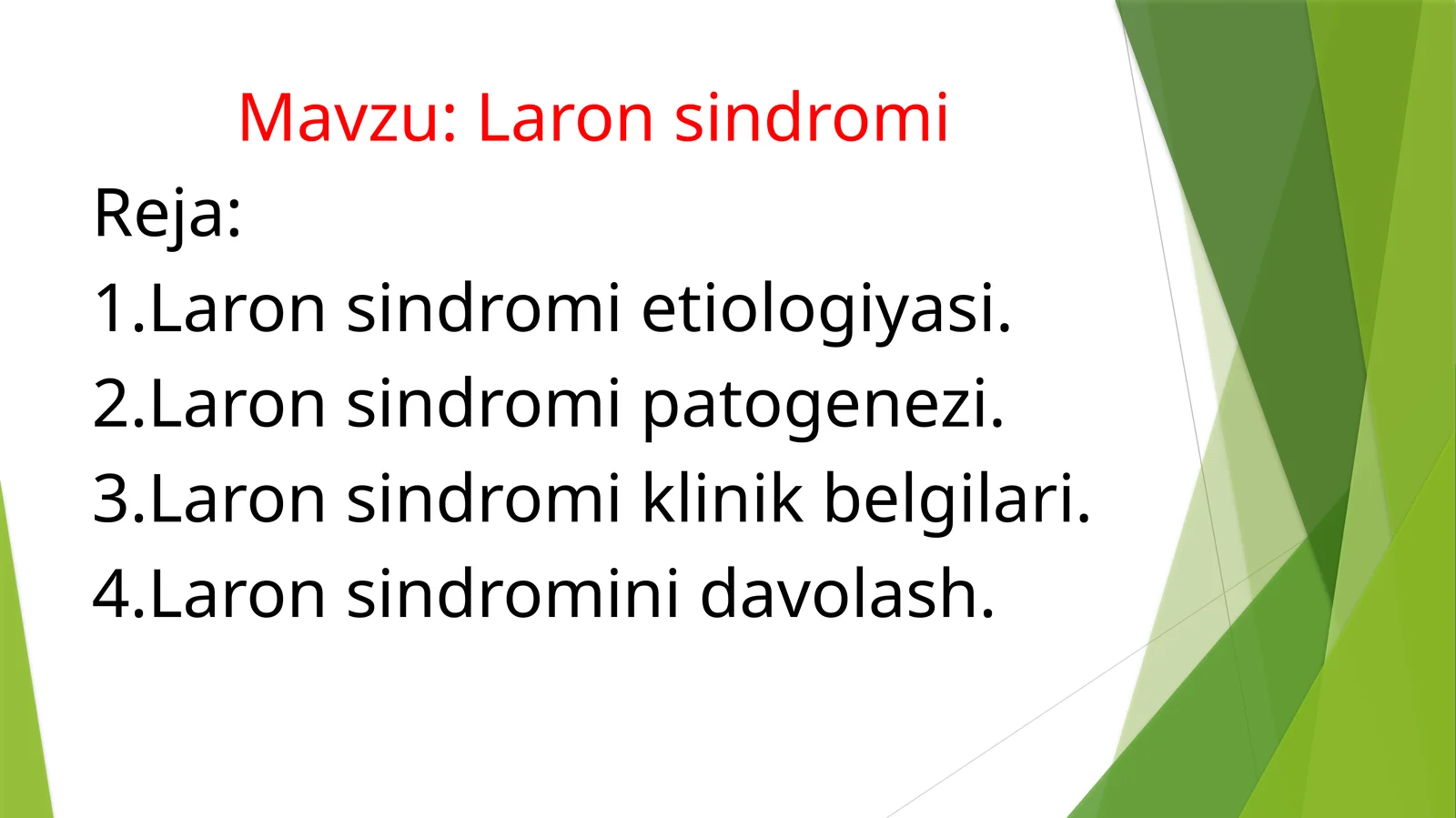 Laron sindromi