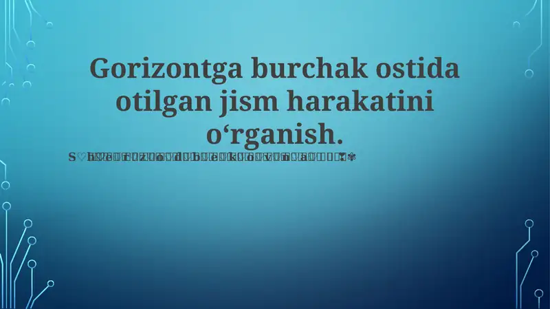 Proyektil Harakati Asoslari