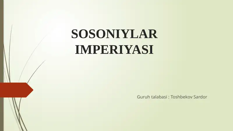 Sosoniylar Davlati