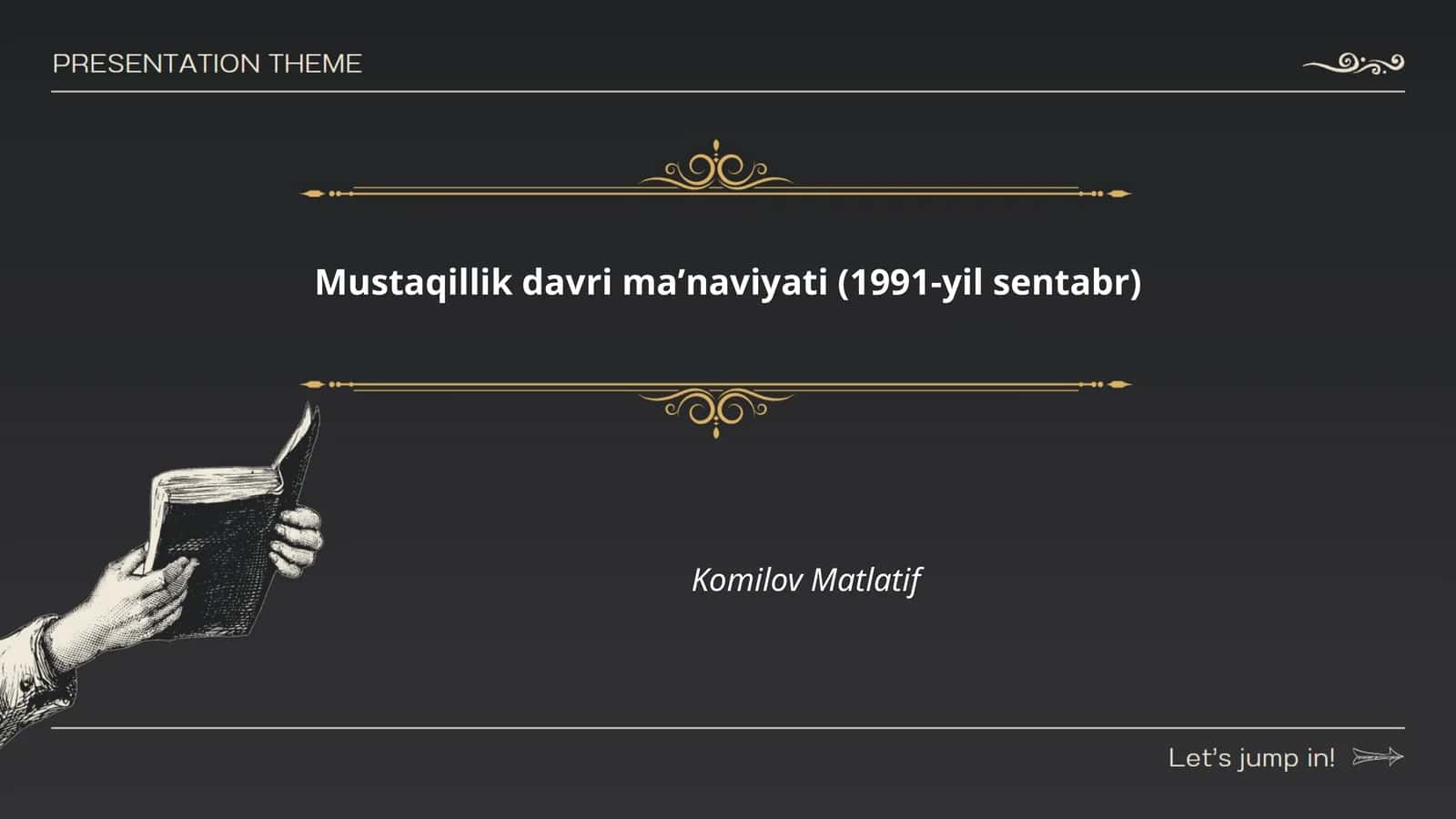 Mustaqillik davri maʼnaviyati (1991-yil sentabr)