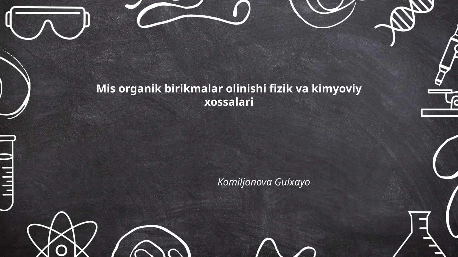 Mis organik birikmalar olinishi fizik va kimyoviy xossalari
