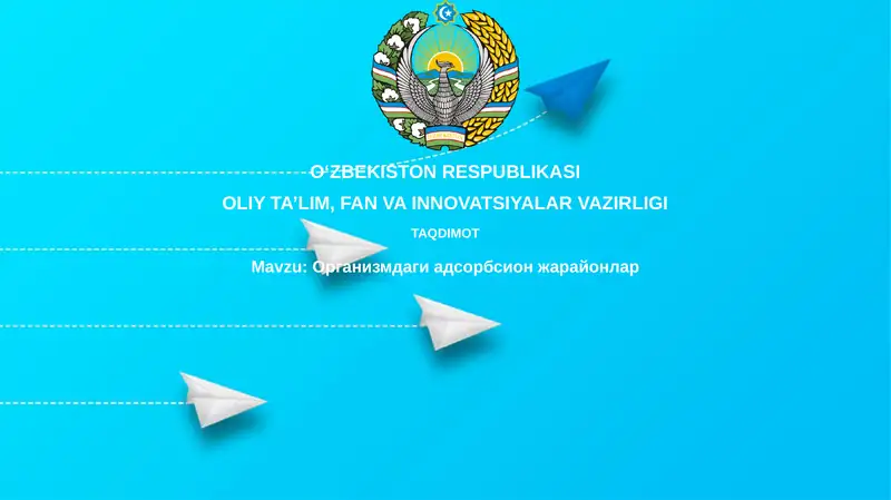 Adsorbsiya asoslari va mexanizmlari