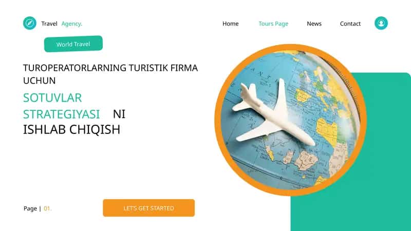Turoperatorlarning firmasi uchun sotuvlar strategiyasini ishlab chiqish