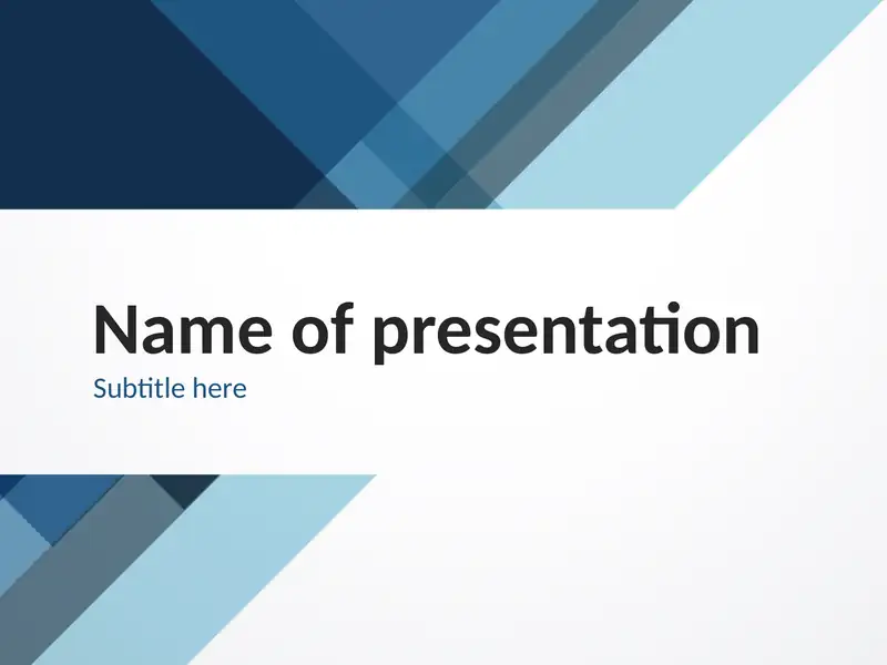 Name of presentation