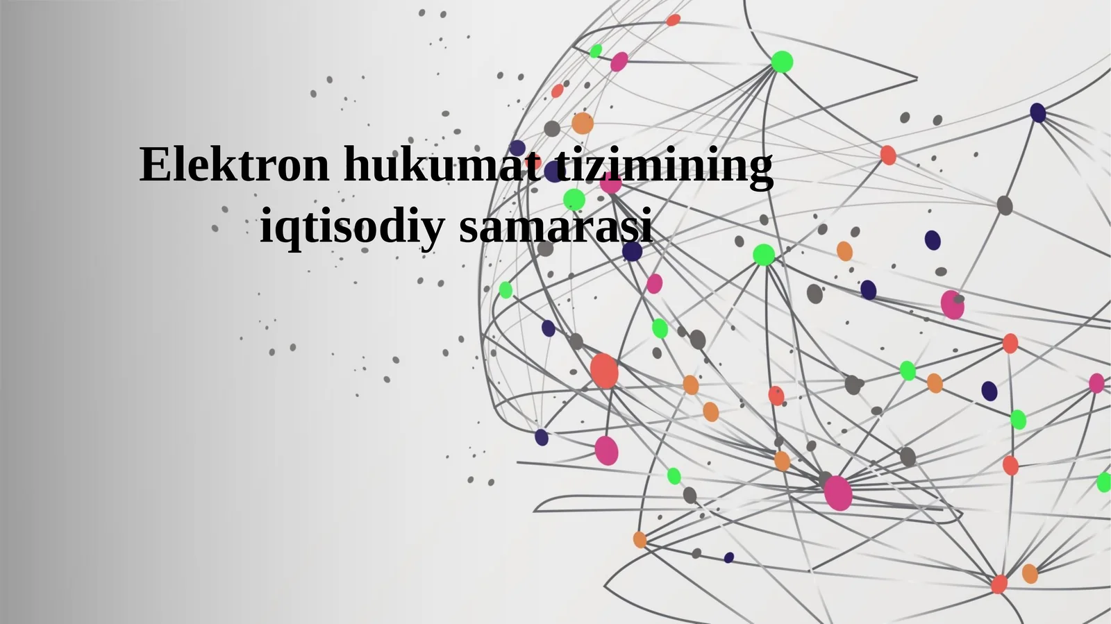Elektron hukumat tizimining iqtisodiy samarasi