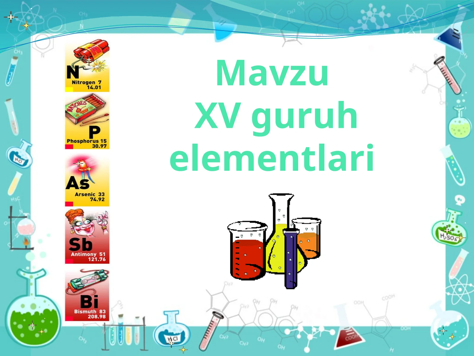 XV guruhi elementlari