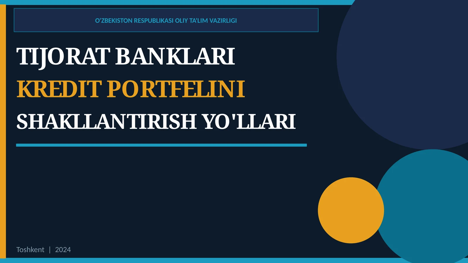 Kredit portfeli shakllantirish yollari