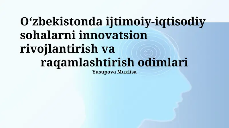 Kichik va o'rta biznesni raqamlashtirish va qo'llab-quvvatlash