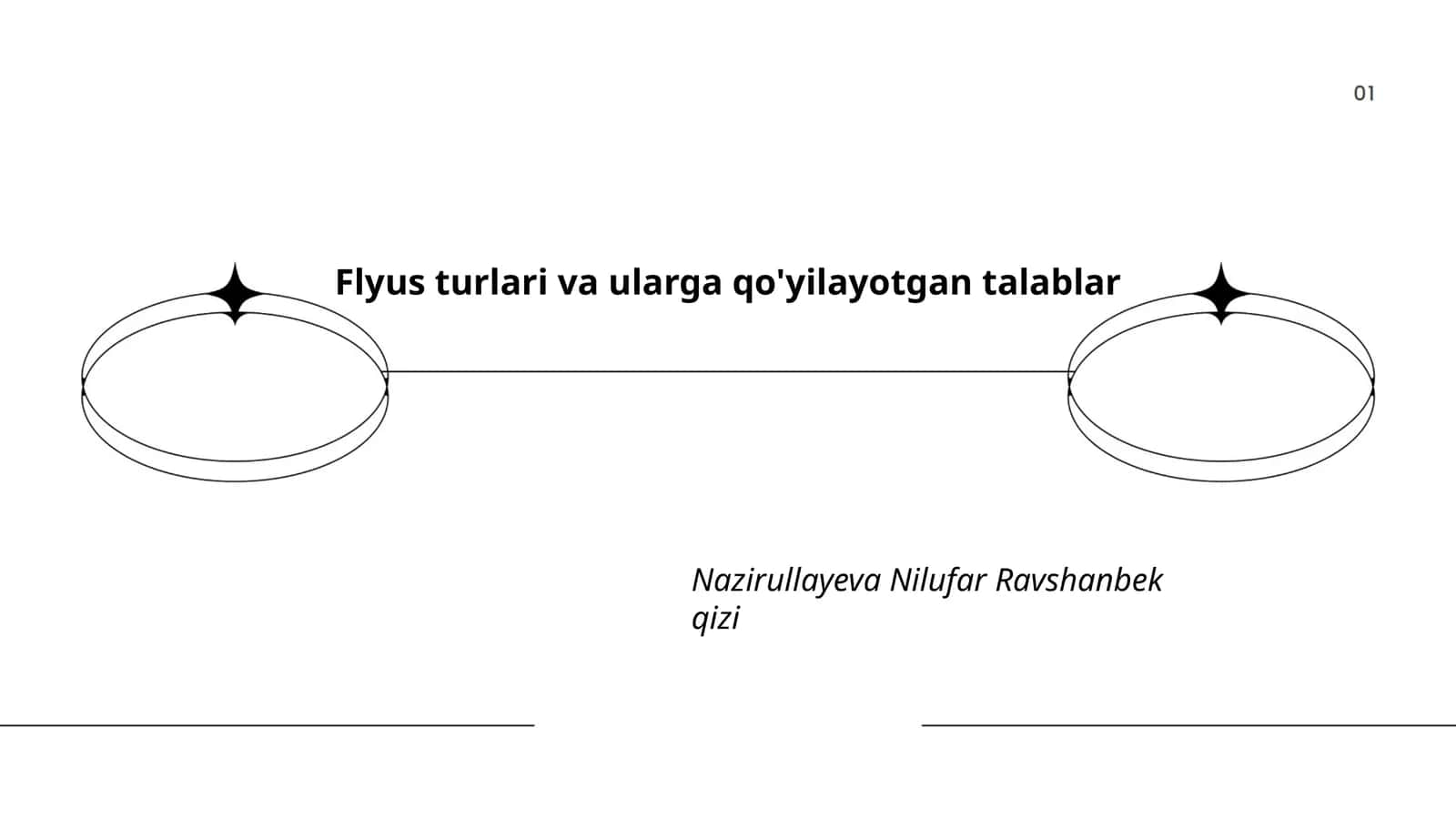 Flyus turlari va ularga qo'yilayotgan talablar