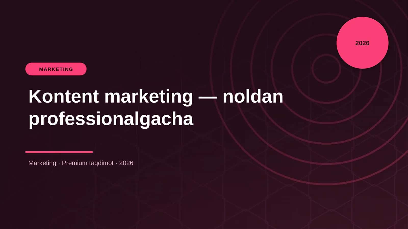 Kontent marketing — noldan professionalgacha