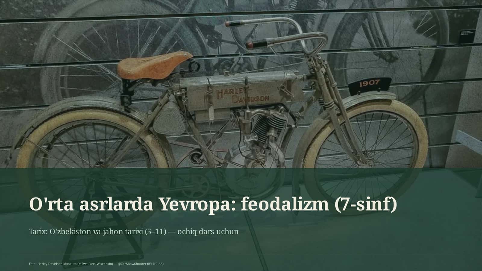 O'rta asrlarda Yevropa: feodalizm (7-sinf)
