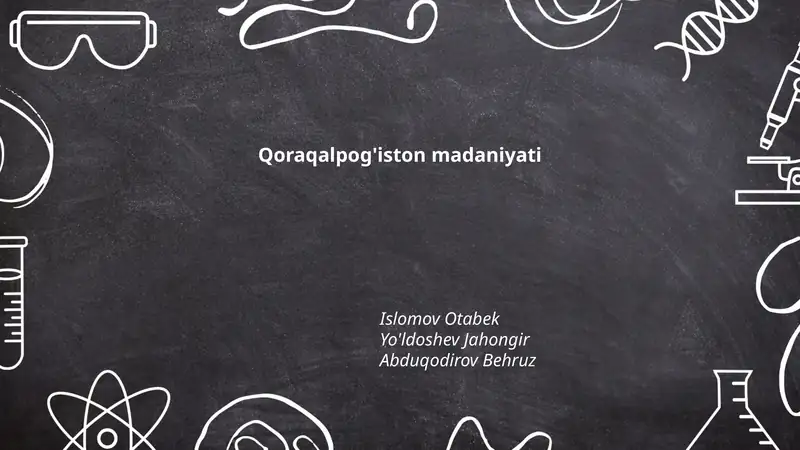 Qoraqalpog'iston madaniyati