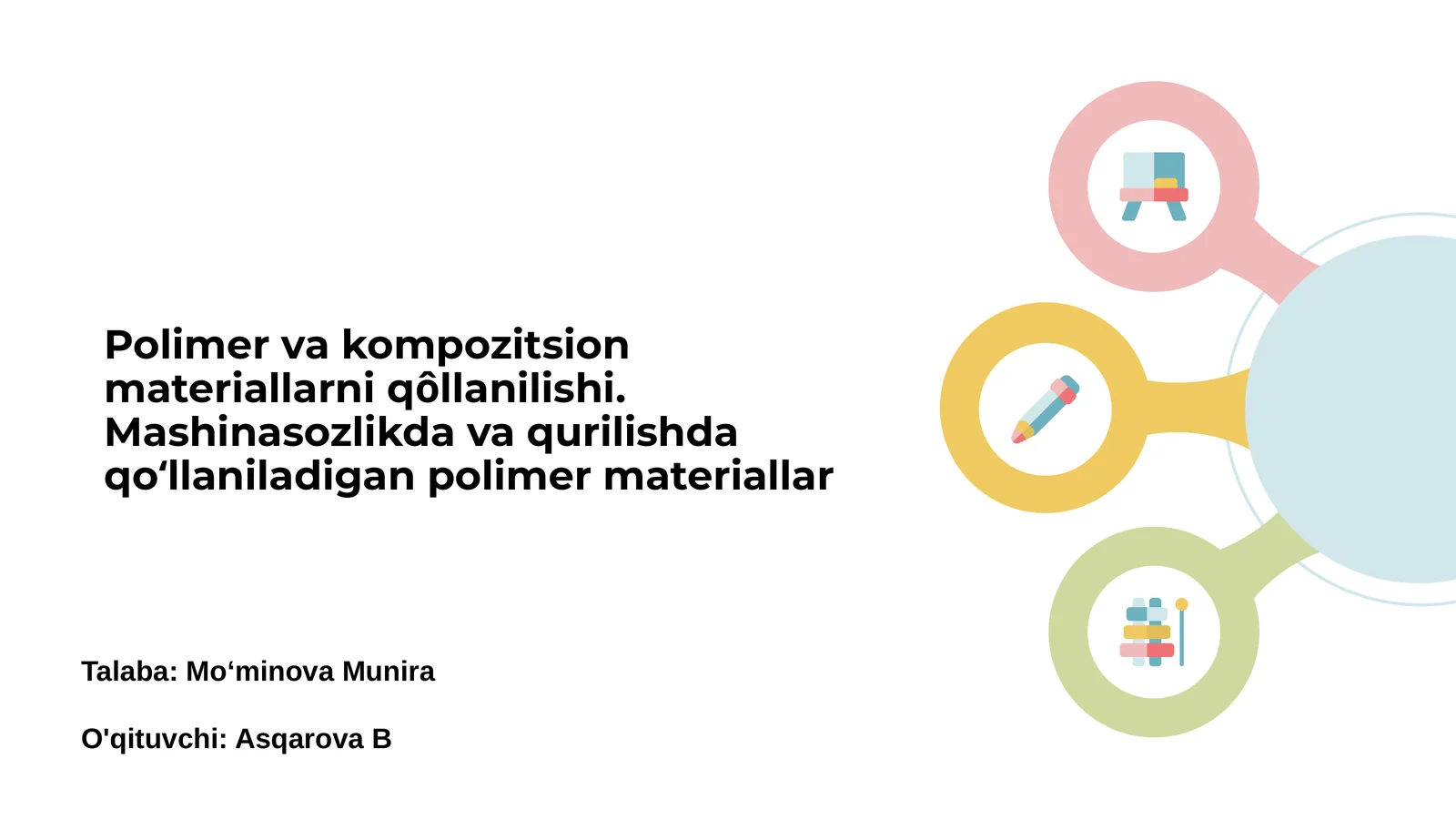 Polimer va kompozit materiallar: Kirish