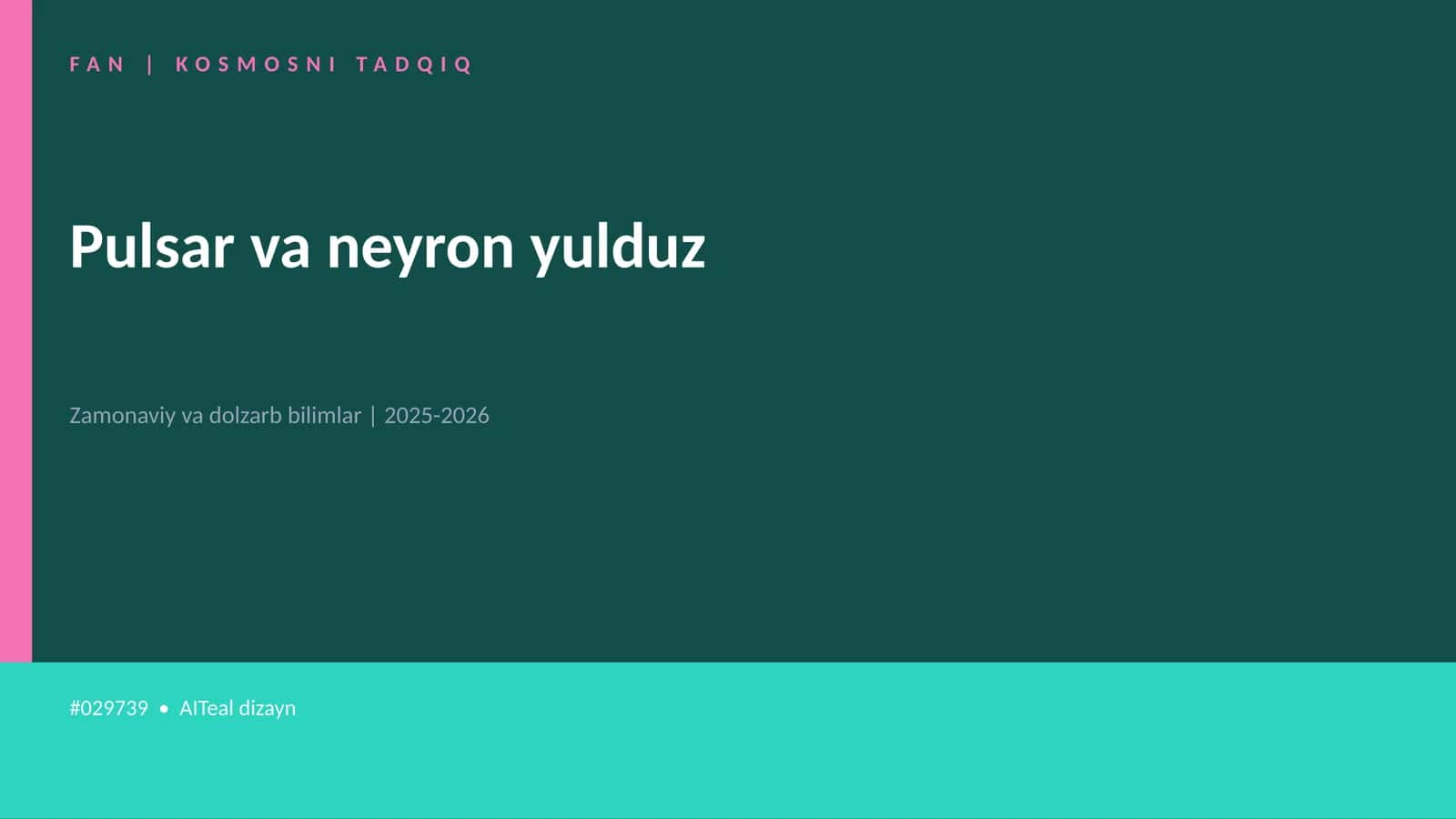 KOSMOSNI TADQIQ