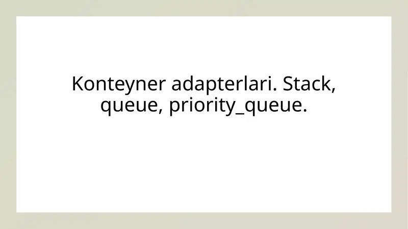 Konteyner adapterlari
