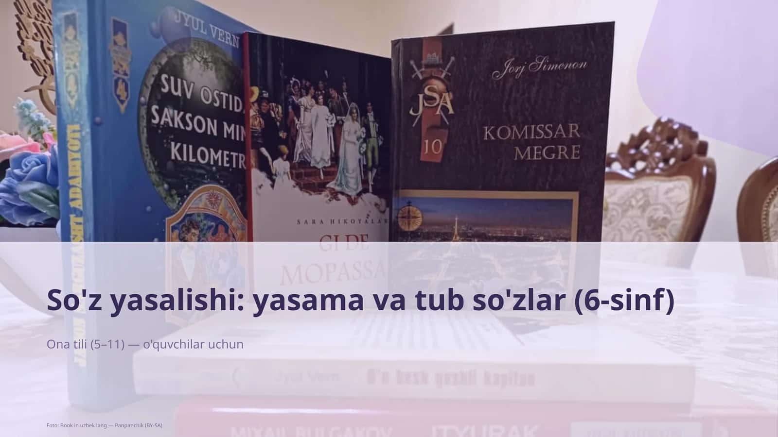 So'z yasalishi: yasama va tub so'zlar (6-sinf)