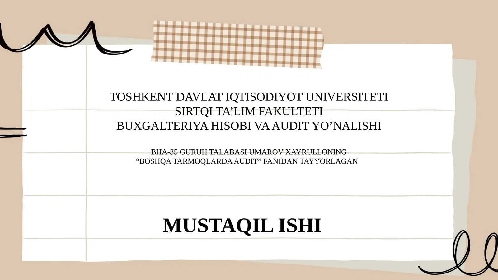 Avtotransport korxonalarida ishlab chiqarish zaxiralari auditi