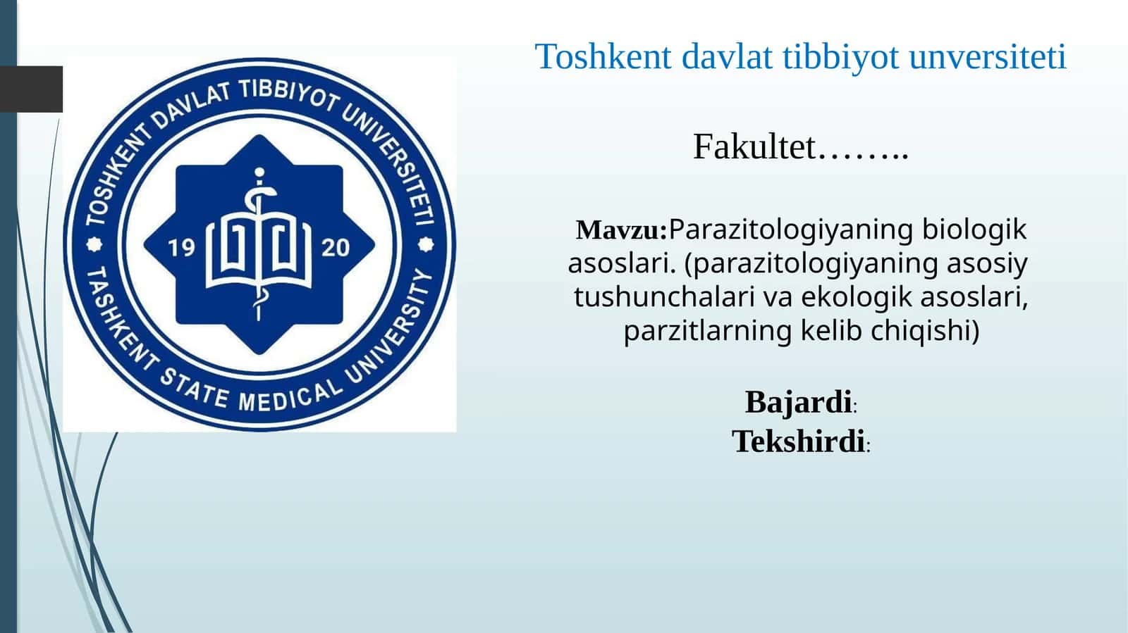 Parazitologiyaningbiologikasoslari