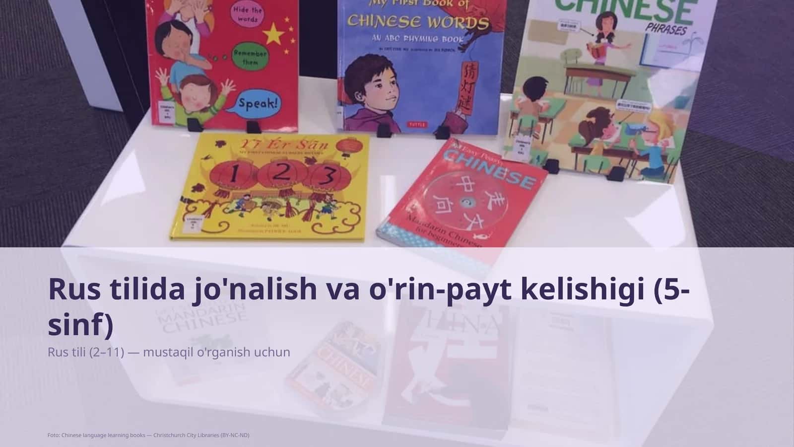 Rus tilida jo'nalish va o'rin-payt kelishigi (5-sinf)