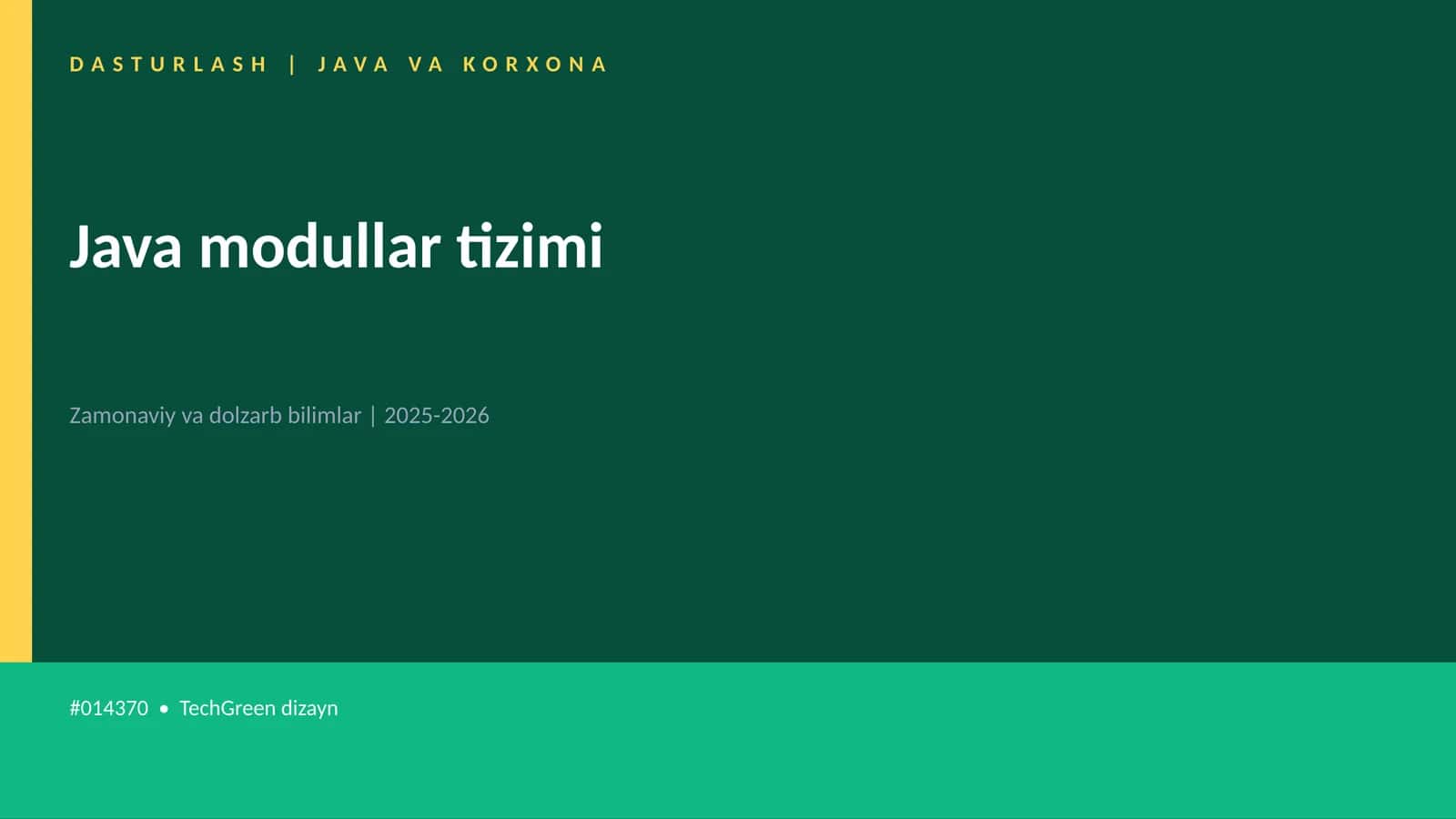 Java modullar tizimi