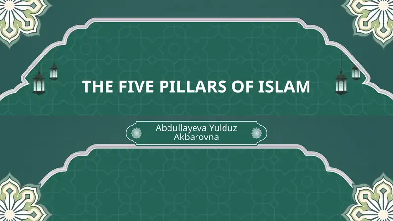 THE FIVE PILLARS OF ISLAM