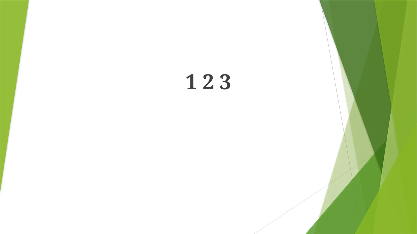 1, 2, 3