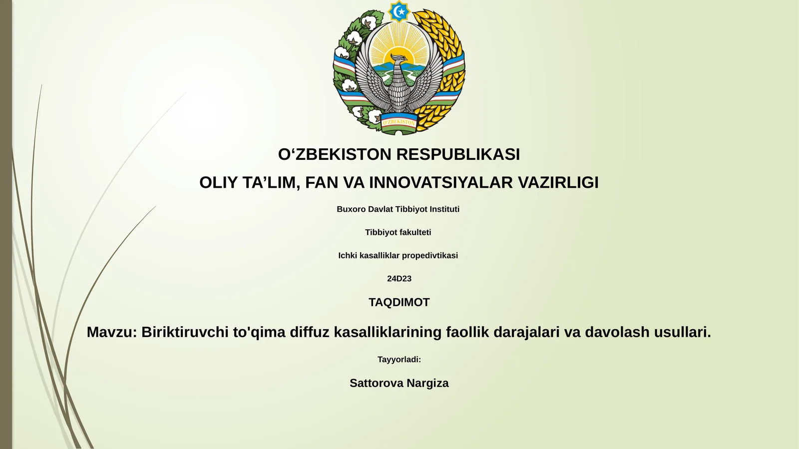 Ichki kasalliklar propedivtikasi