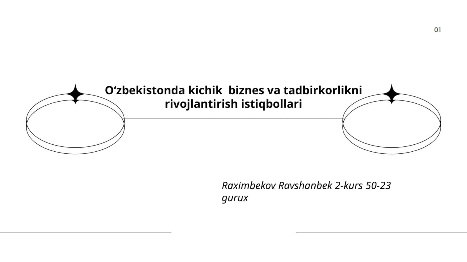 Kichik biznes va tadbirkorlikni rivojlantirish istiqbollari