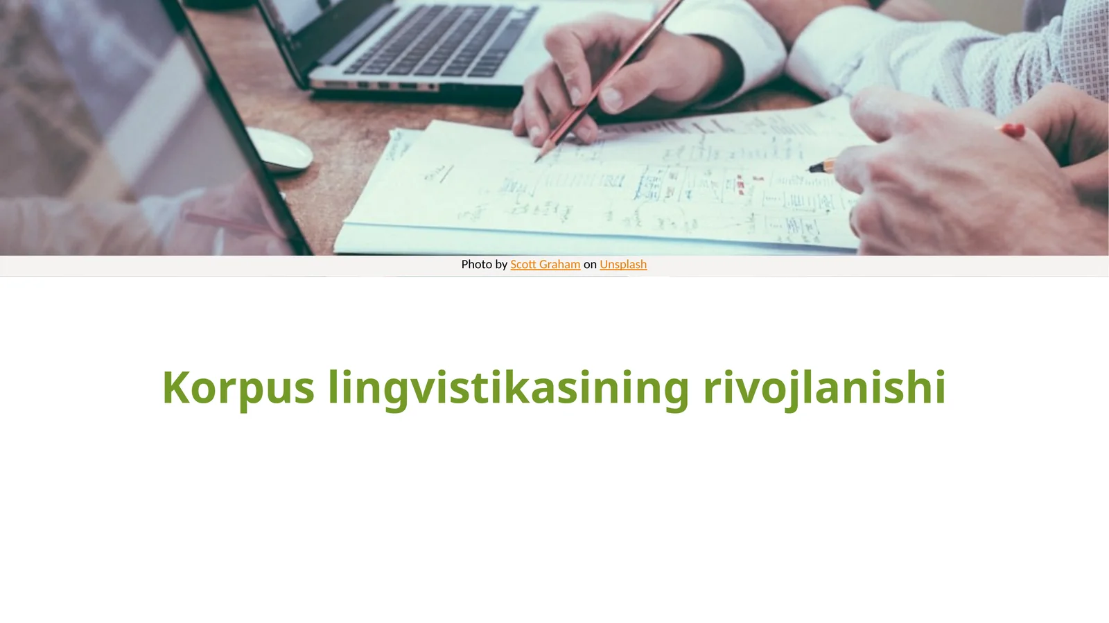 Korpus lingvistikasining rivojlanishi