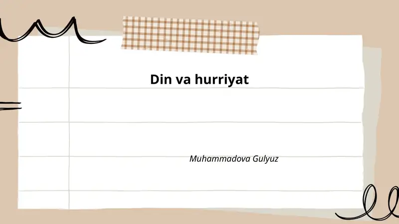 Din va hurriyat