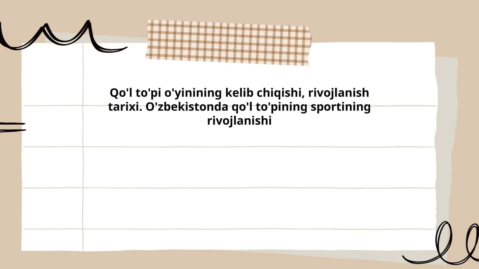 Qo'l to'pi o'yinining kelib chiqishi, rivojlanish tarixi