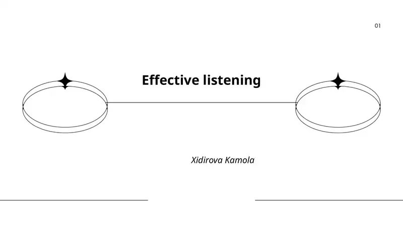 Effective listening