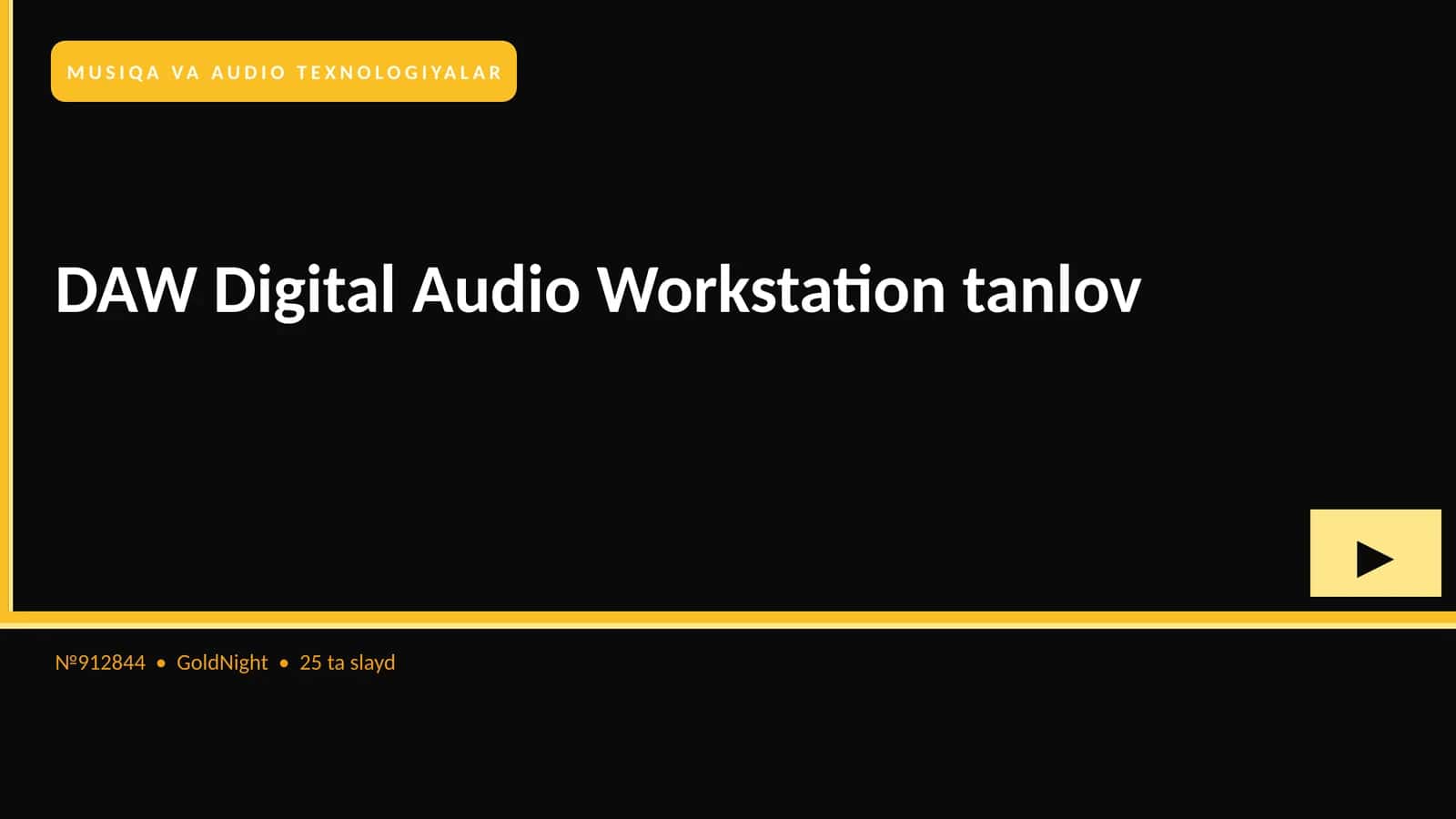 DAW Digital Audio Workstation tanlov