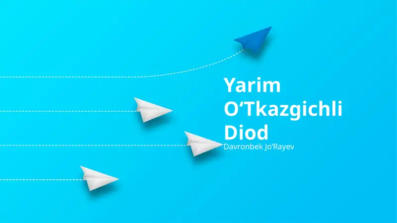 Yarim OʻTkazgichli Diod