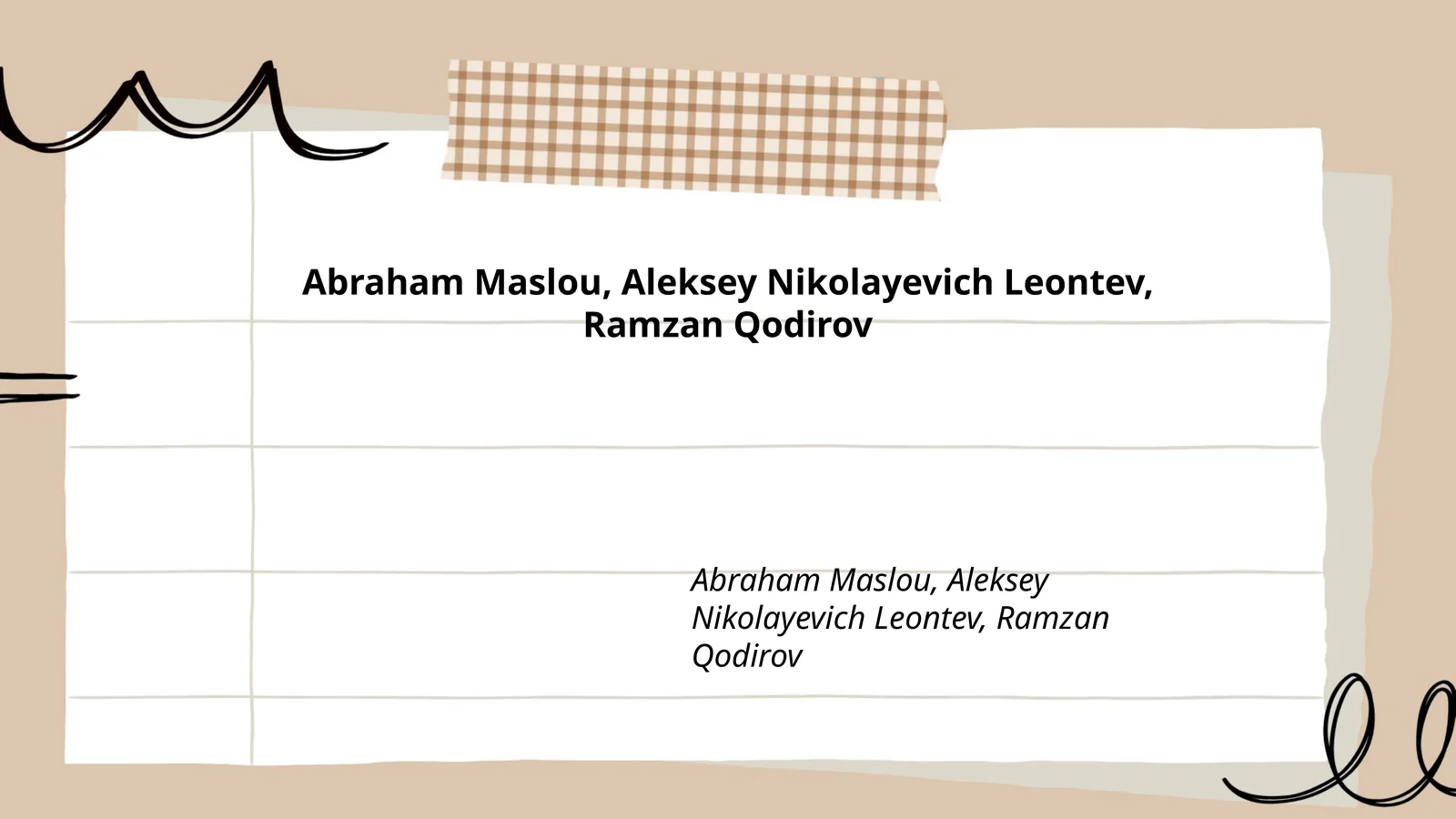 Abraham Maslovning hayoti va faoliyati