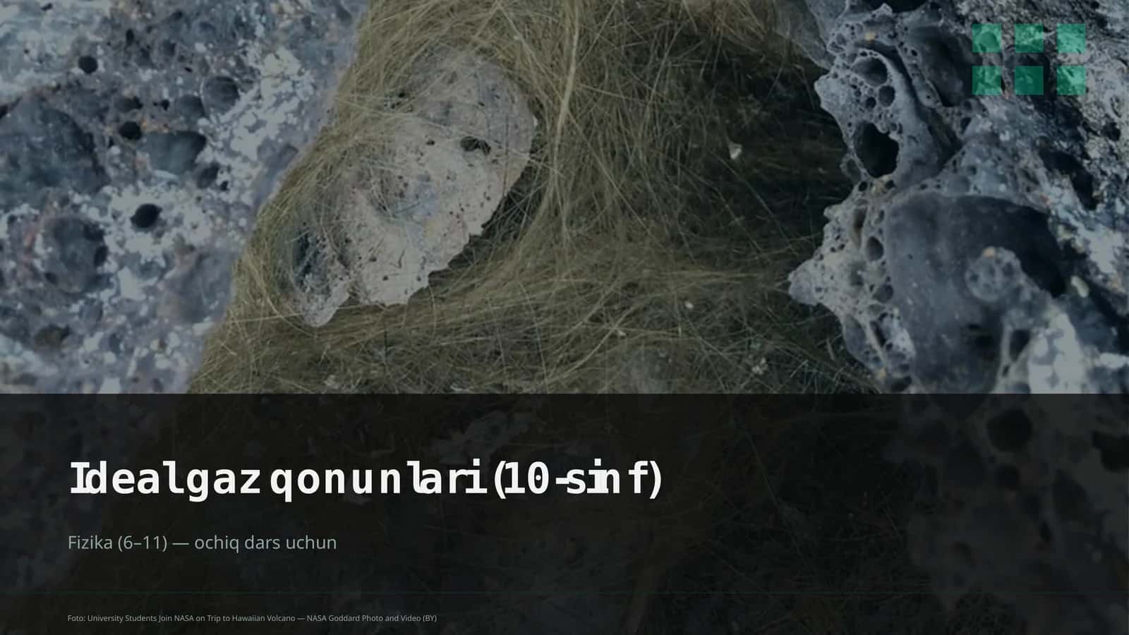 Ideal gaz qonunlari (10-sinf)