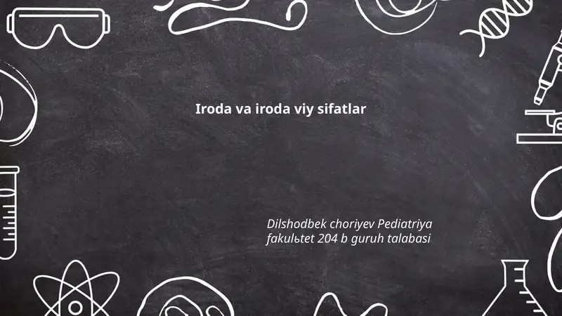 Iroda va iroda viy sifatlar