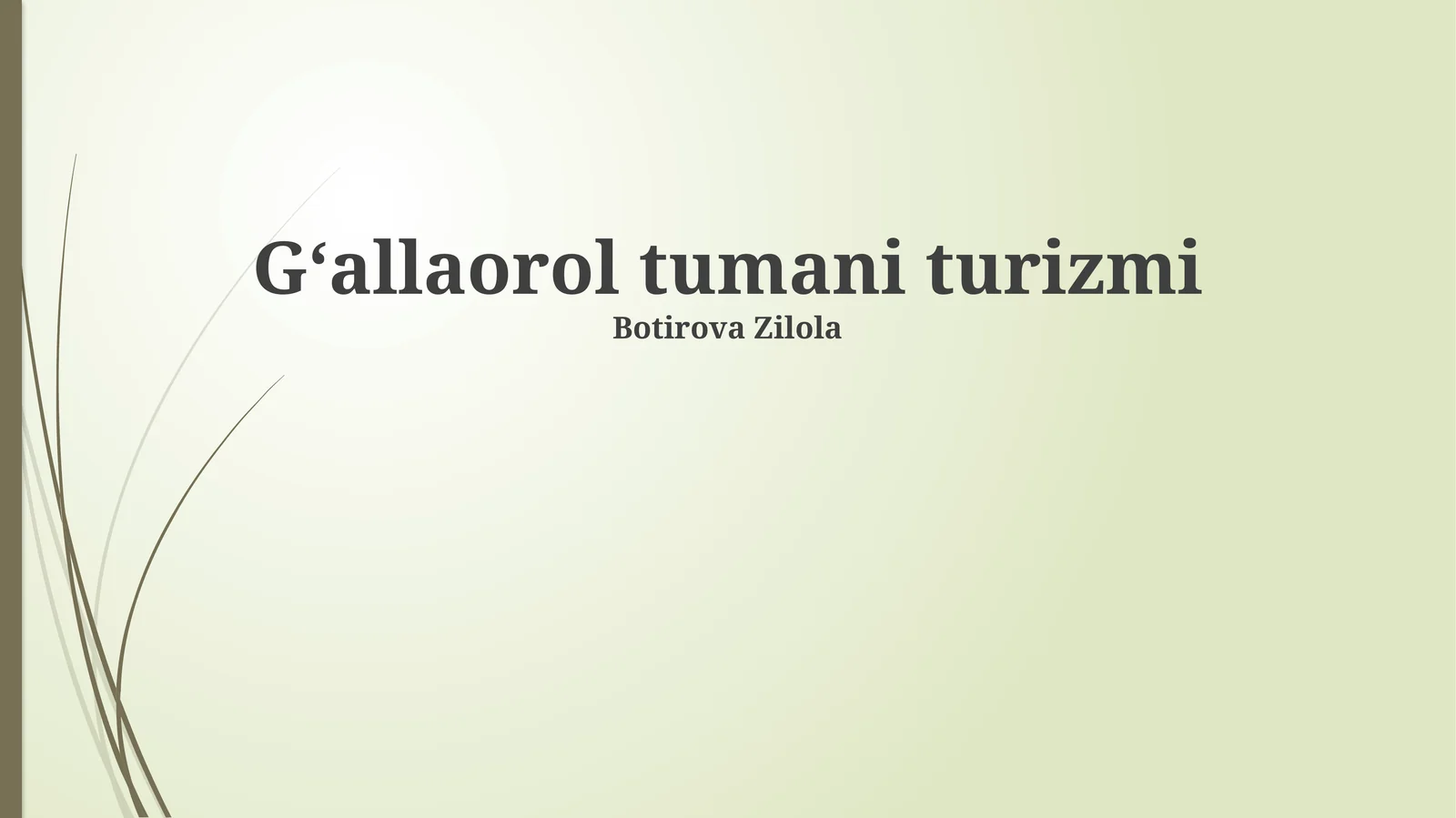 Gʻallaorol tumani turizmi