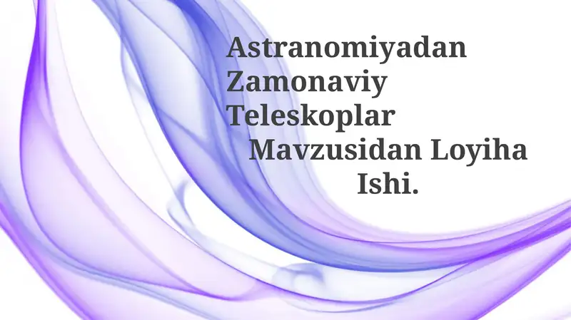 Zamonaviy Teleskoplar