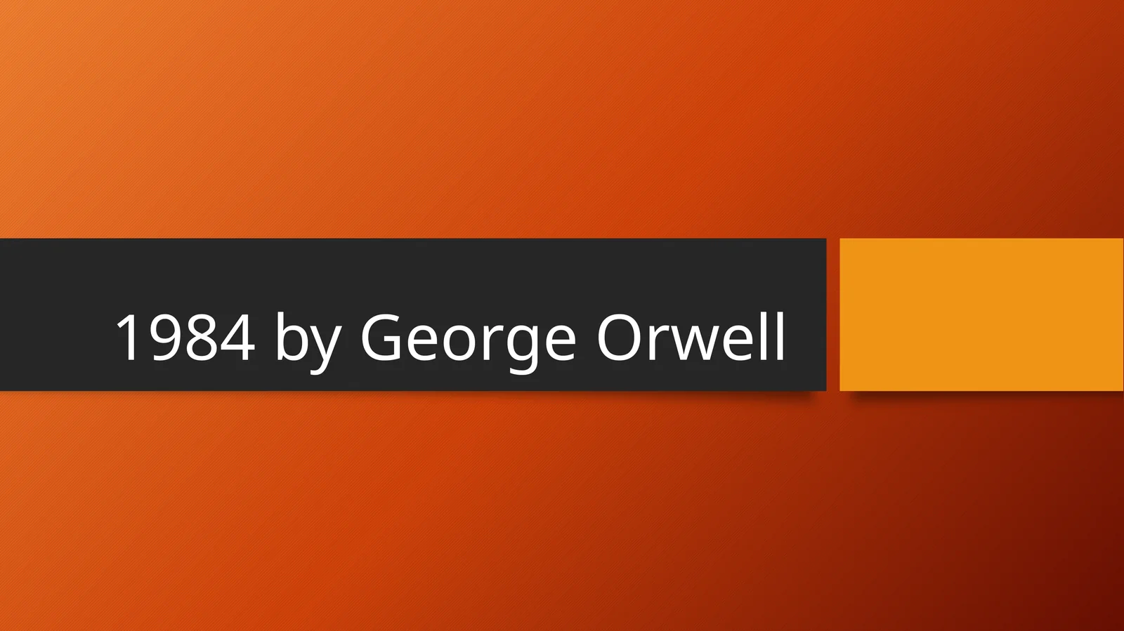 1984 by George Orwell