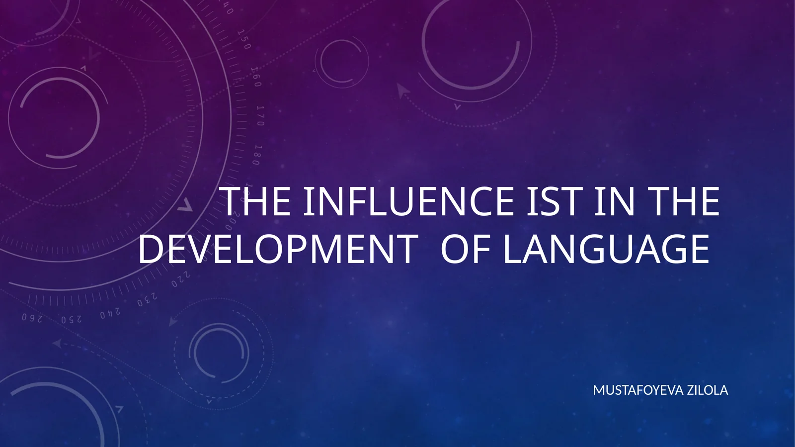 The influence of ICT in the development of language