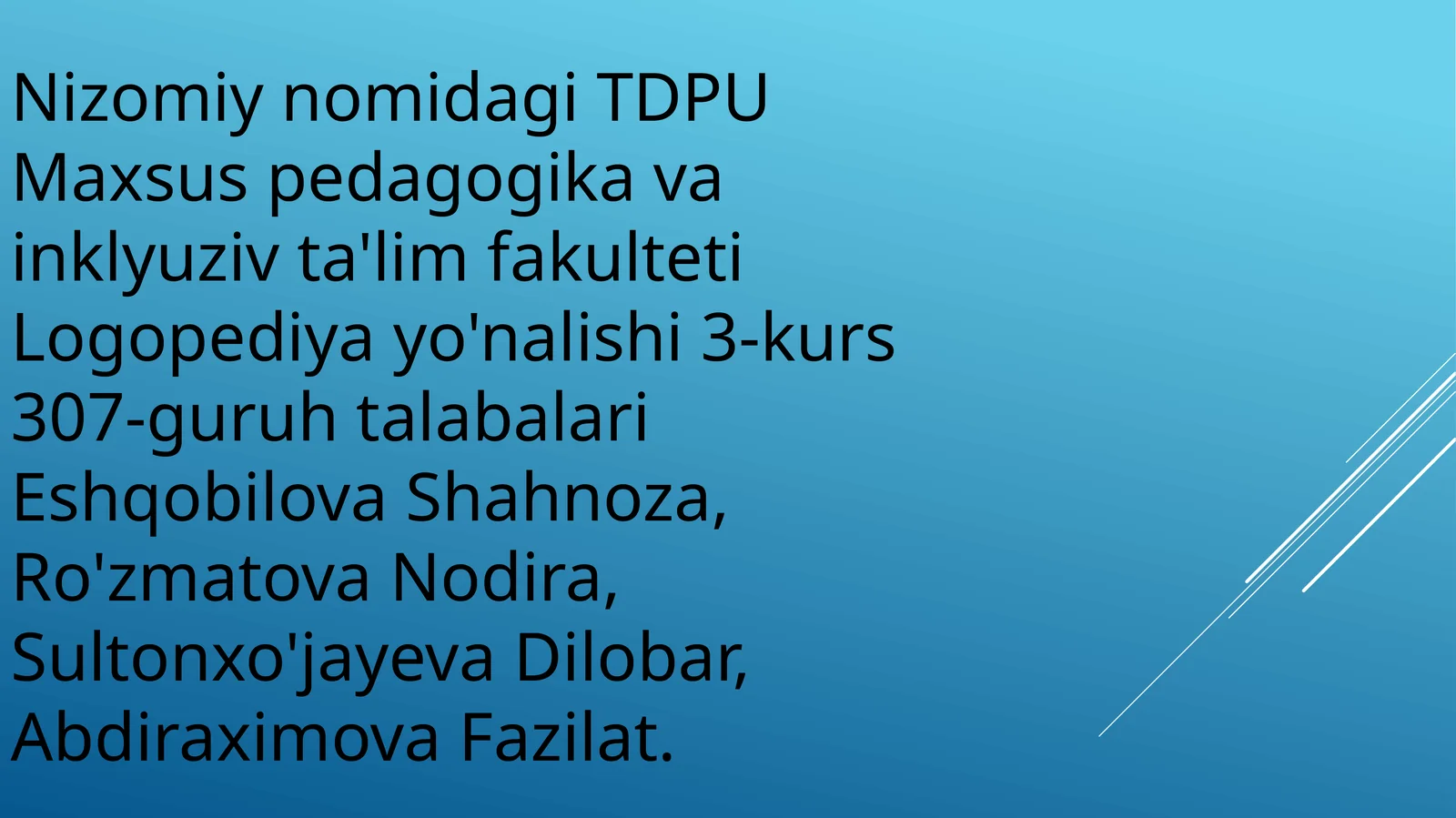 Logopedik tekshirishning mo'ljal oluvchi va farqlash bosqichi