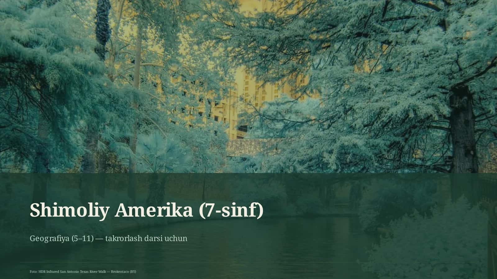 Shimoliy Amerika (7-sinf)