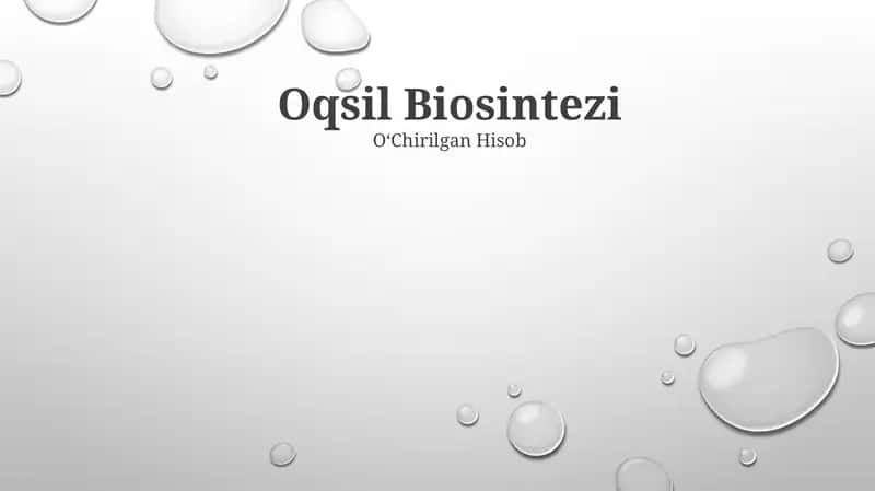 Oqsil Biosintezi