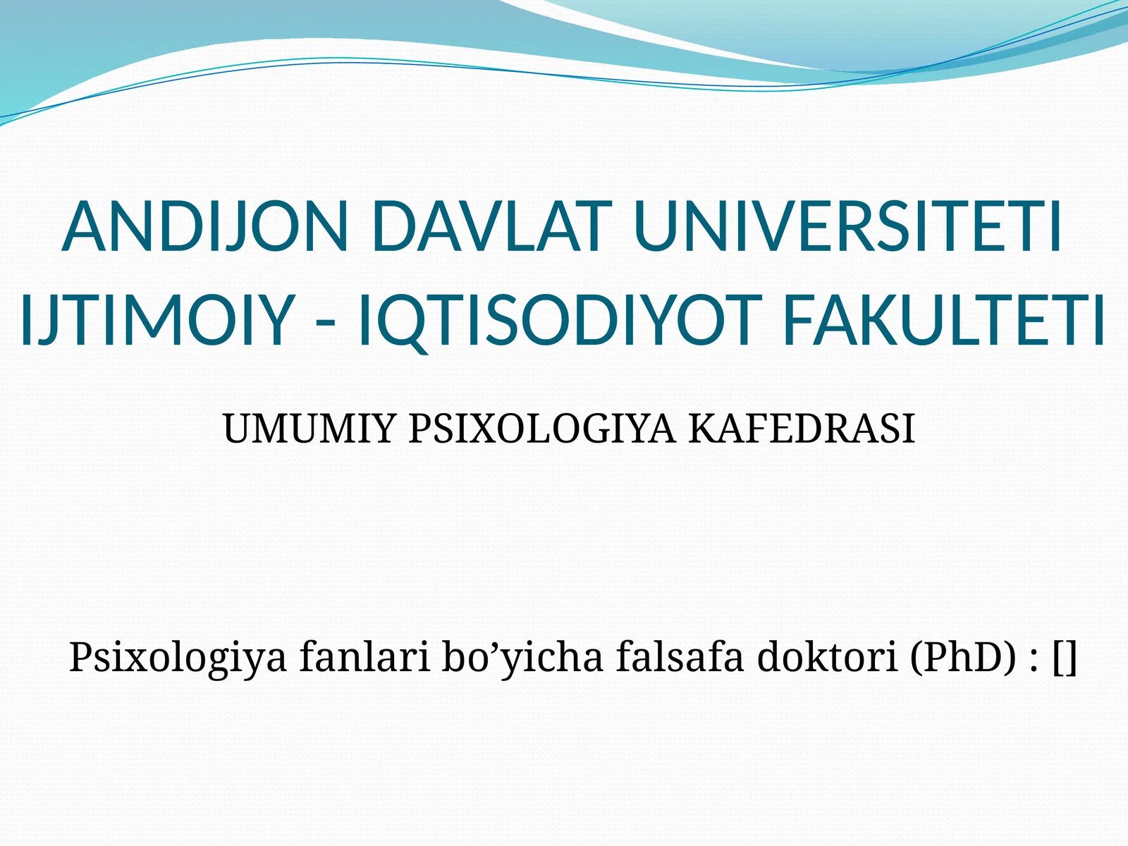 Umumiy psixologiya fanining predmeti va tarixi