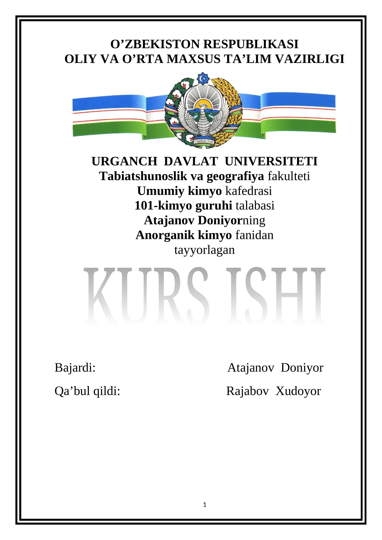 Bor angidridning olinishi va xossalari