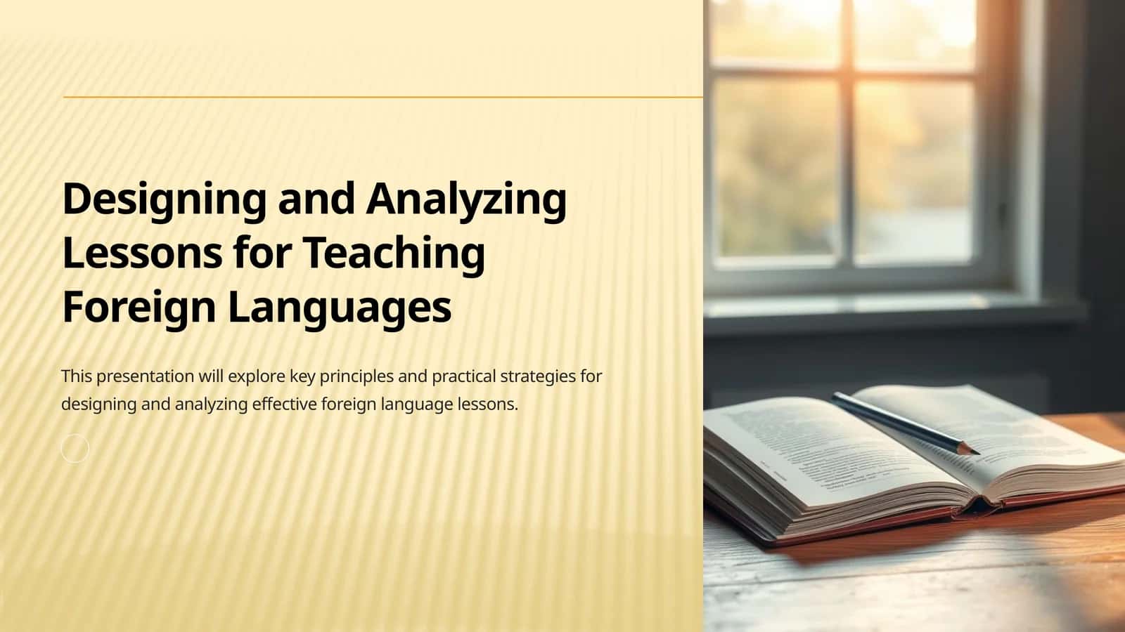 Introduction to Effective Lesson Planning