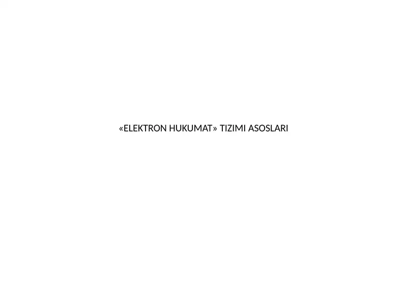 Elektron Hukumat