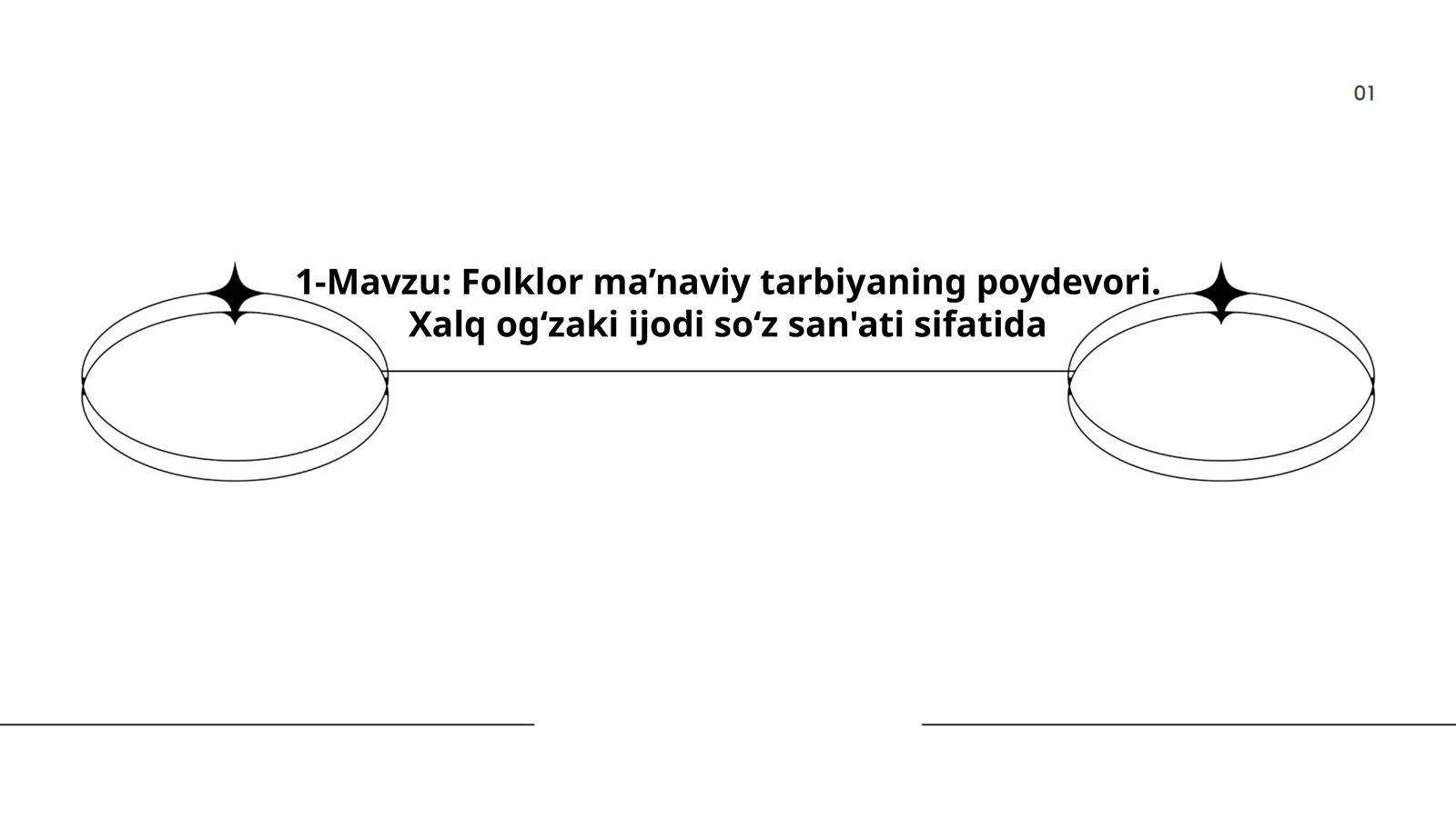 Folklor ma’naviy tarbiyaning poydevori. Xalq og‘zaki ijodi so‘z san'ati sifatida