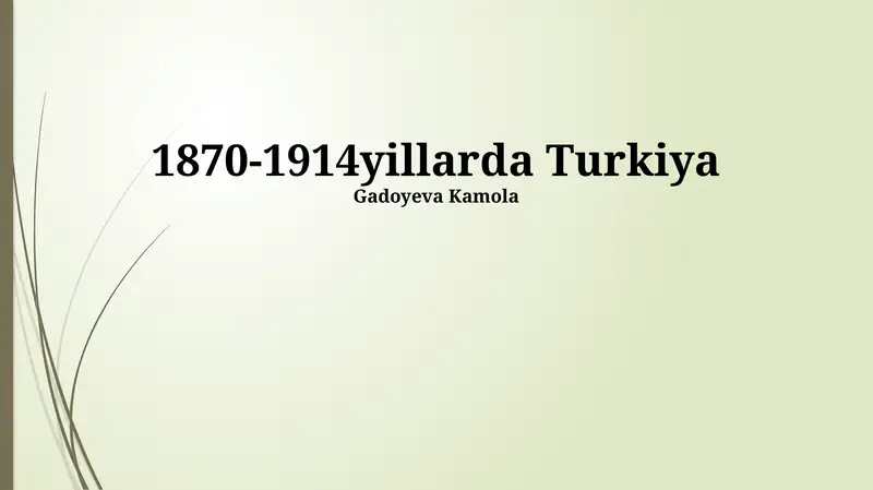 1870-1914yillarda Turkiya